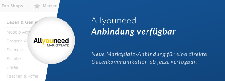 Warenwirtschaftssystem MERCATOR Allyouneed Anbindung