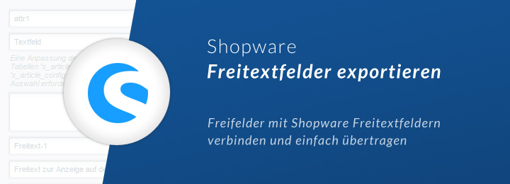 Shopware Warenwirtschaft Freitextfelder