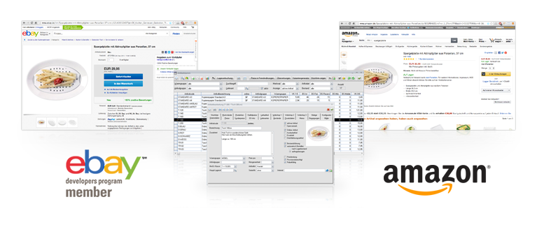 ERP-Software mit Anbindungen/Schnittstellen an eBay und Amazon